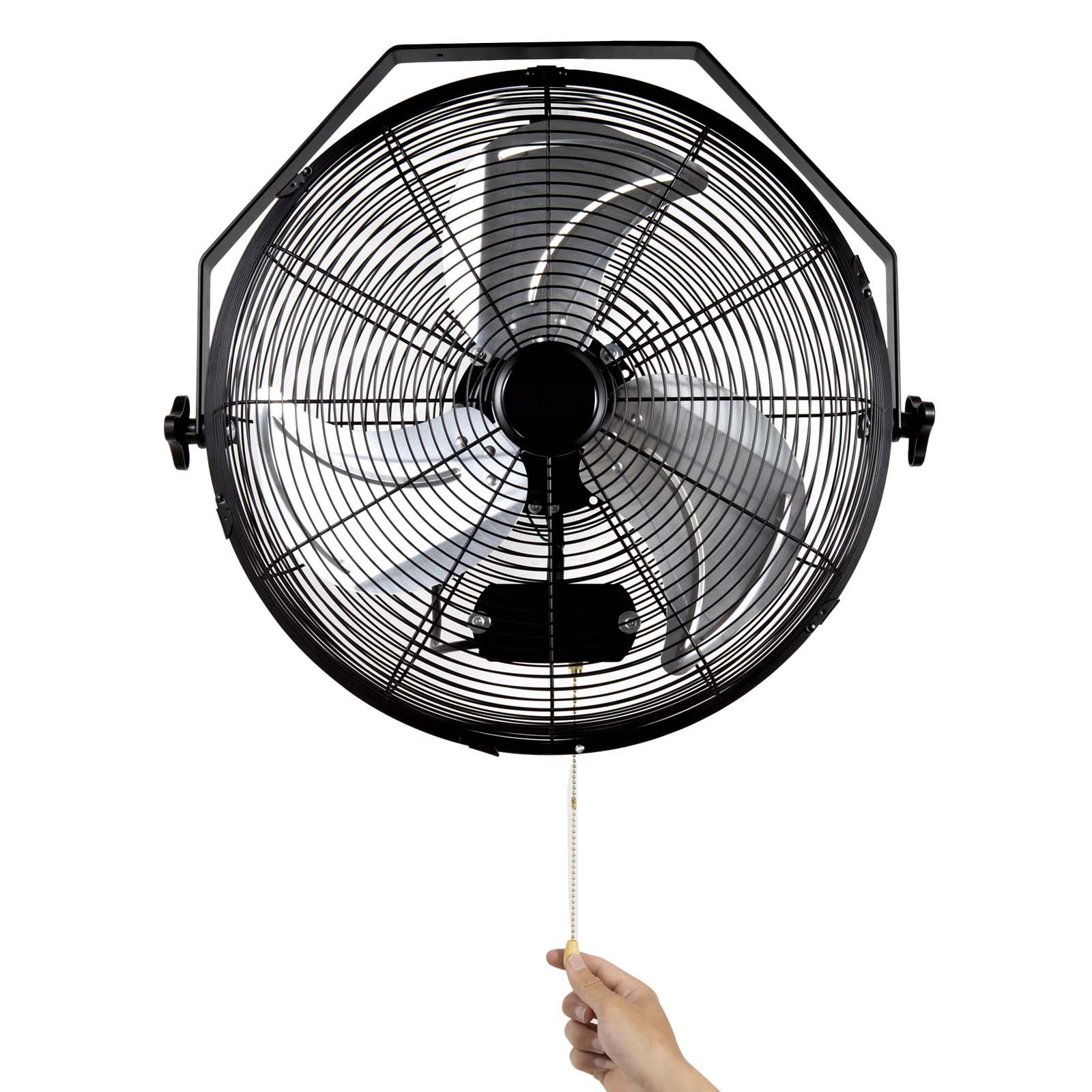 Industrial Wall Mounted Fan 3 Speed High Velocity Air Circulator_voghion.com